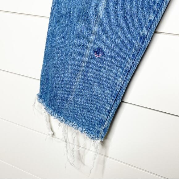 Lucky Brand Mid Rise Sienna Slim Boyfriend Embroidered Jeans Wisteria Size 2 - Picture 5 of 15